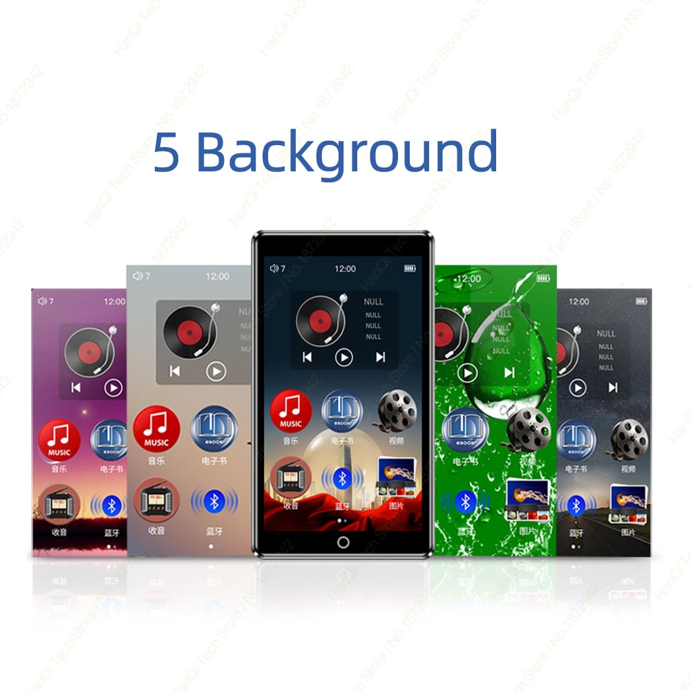 Ruizu Smart MP4 Digital Audio Player Bluetooth Touchscreen 4 Inch 8GB